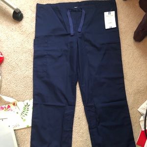 Navy blue scrub pants